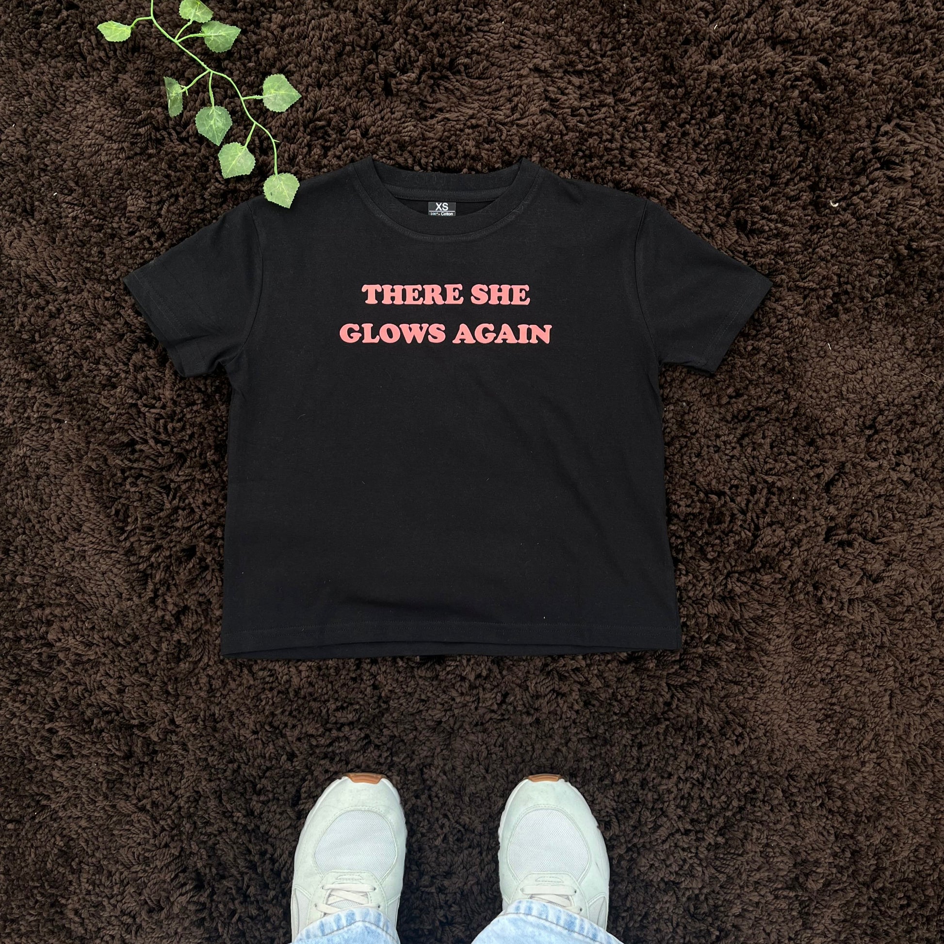 There She Glows Again Crop Top - Drikko